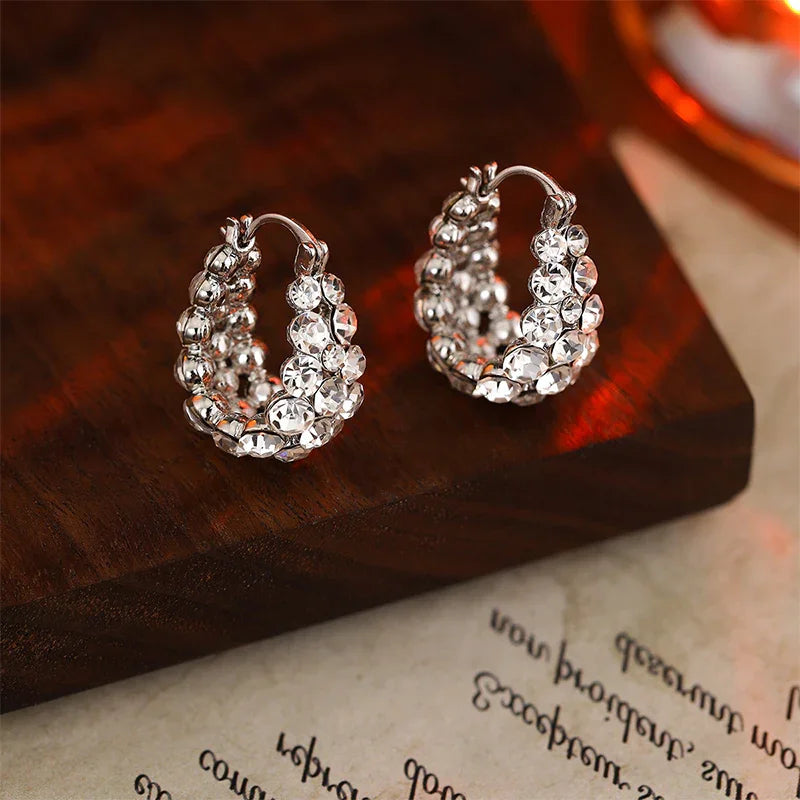 Boucles d’Oreilles Élégantes à Strass