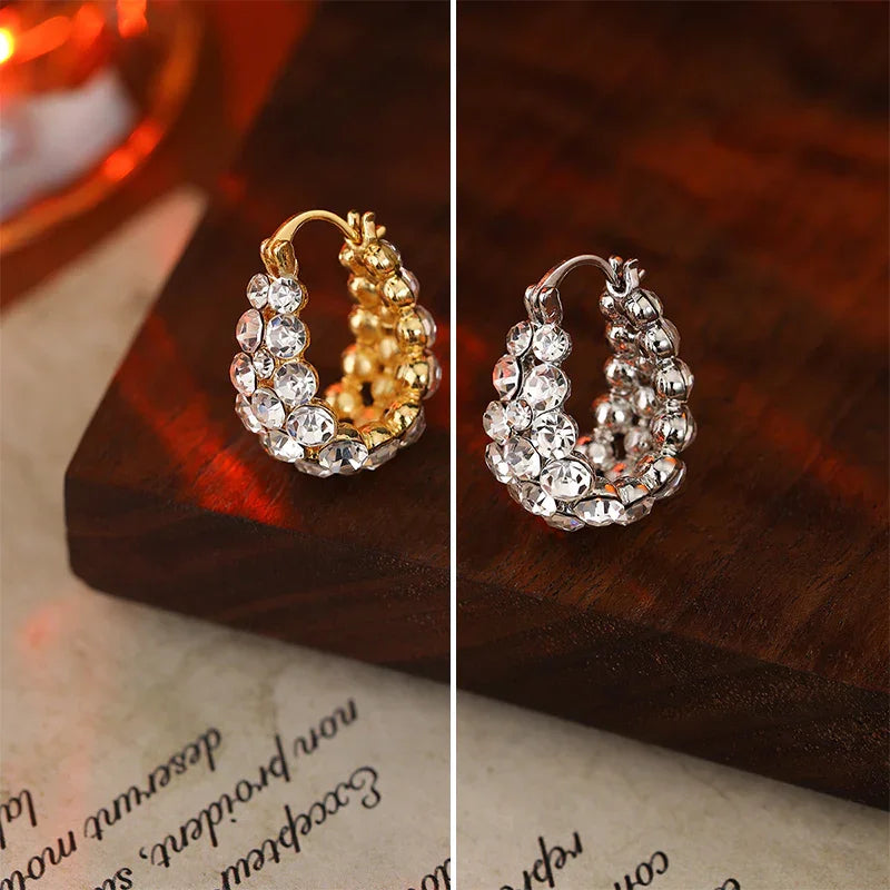 Boucles d’Oreilles Élégantes à Strass