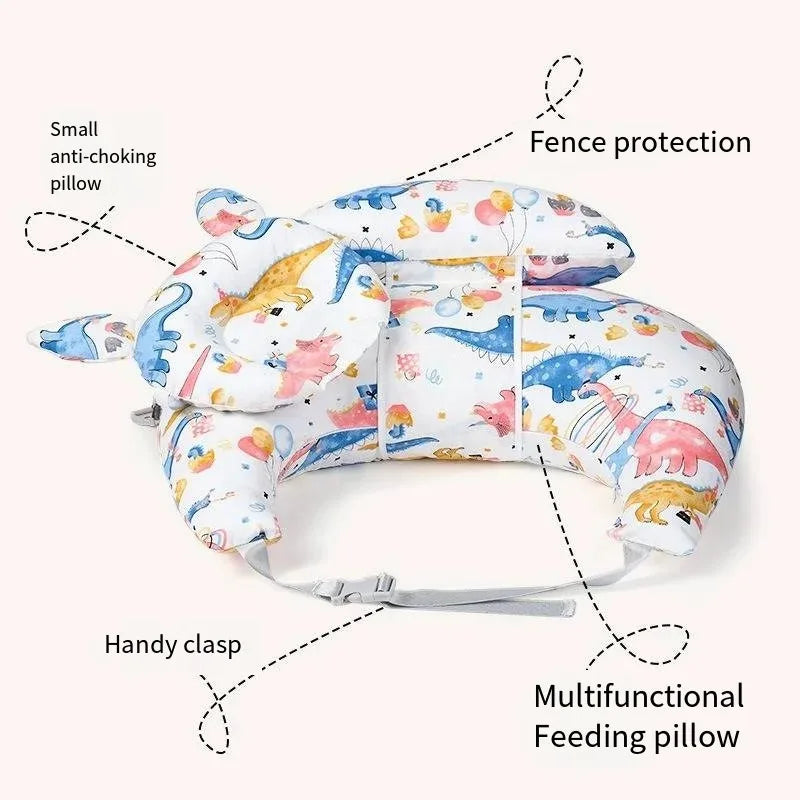 Adjustable nursing pillow for breastfeeding support with comfortable layers”