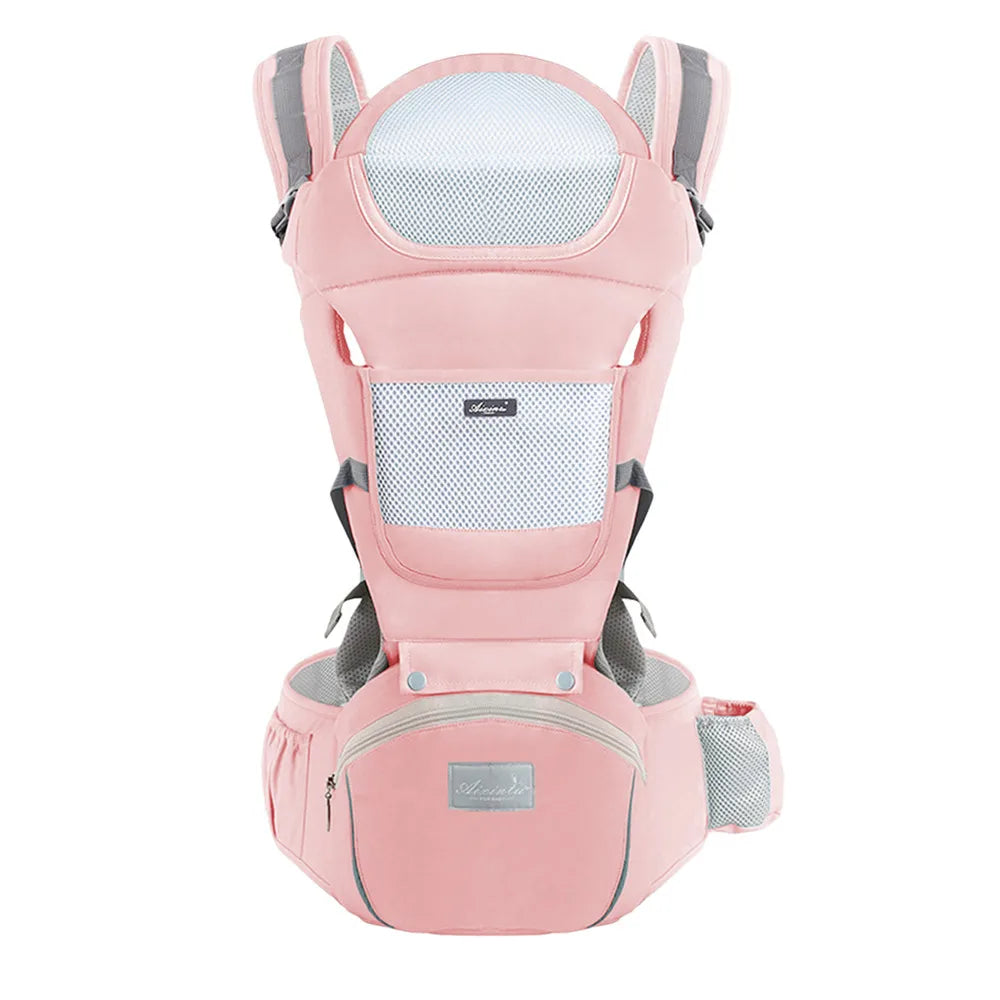 Ergonomic Baby Carrier with Hip Seat – Breathable, All-Position