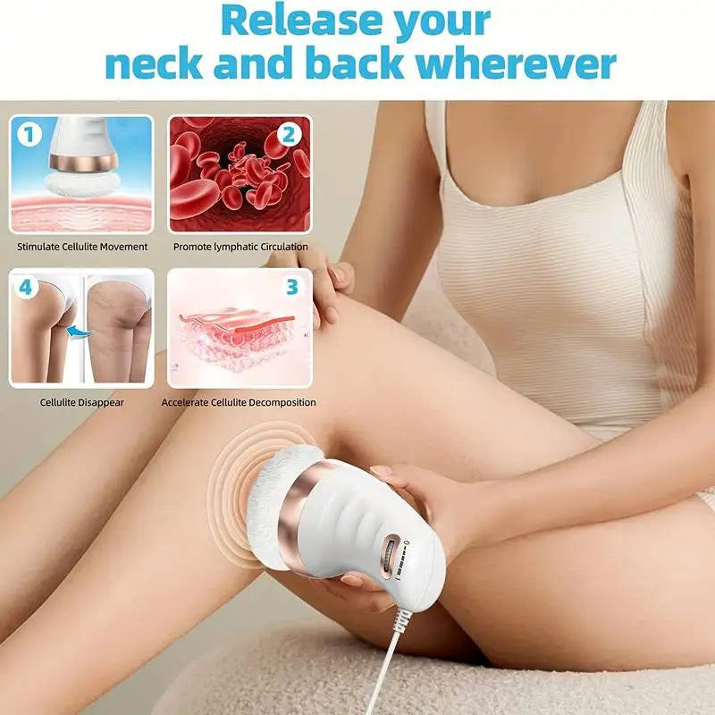 Electric vibrating body slimming massager for deep tissue fat reduction and cellulite removal