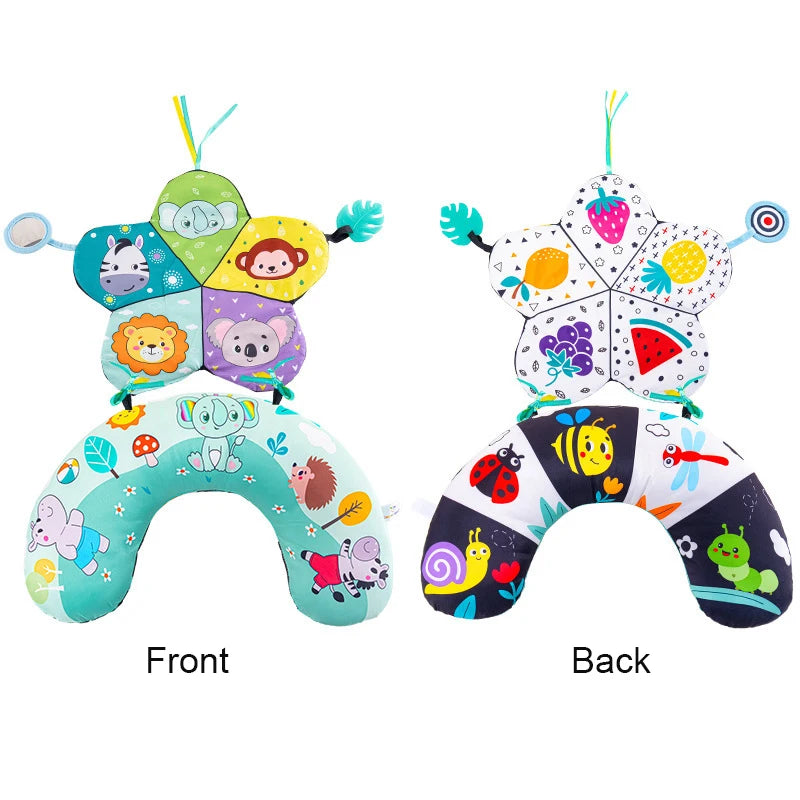 Tummy Time Baby Pillow & Mat – Sensory Support Playset