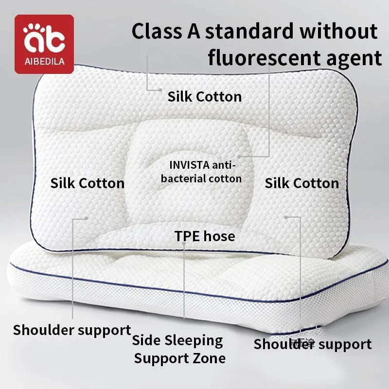 Baby memory foam pillow with breathable design for safe sleep
