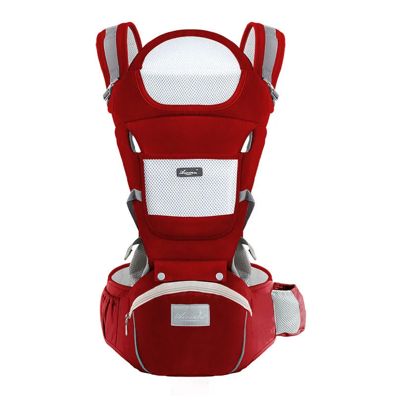 Ergonomic Baby Carrier with Hip Seat – Breathable, All-Position