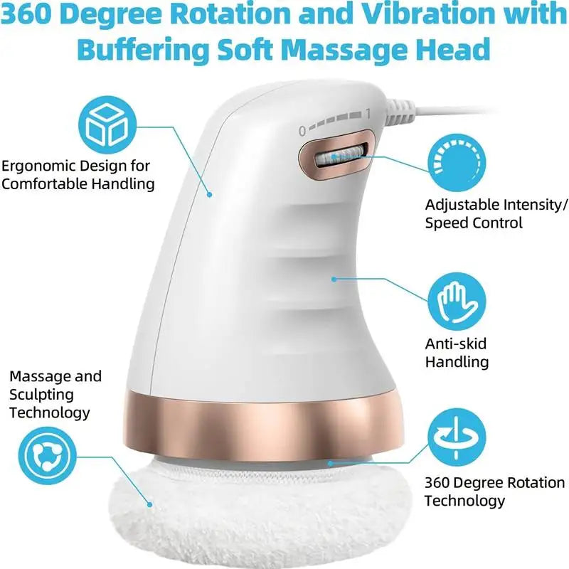 Electric vibrating body slimming massager for deep tissue fat reduction and cellulite removal