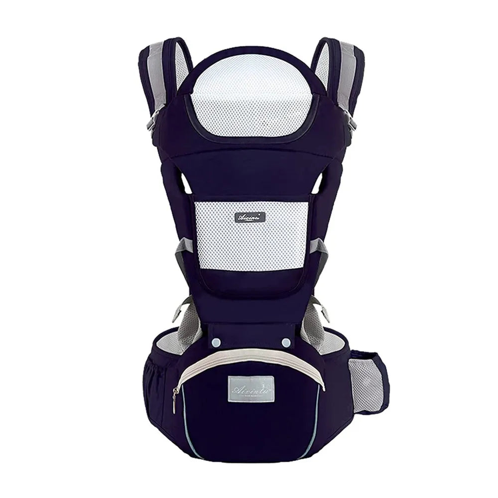 Ergonomic Baby Carrier with Hip Seat – Breathable, All-Position