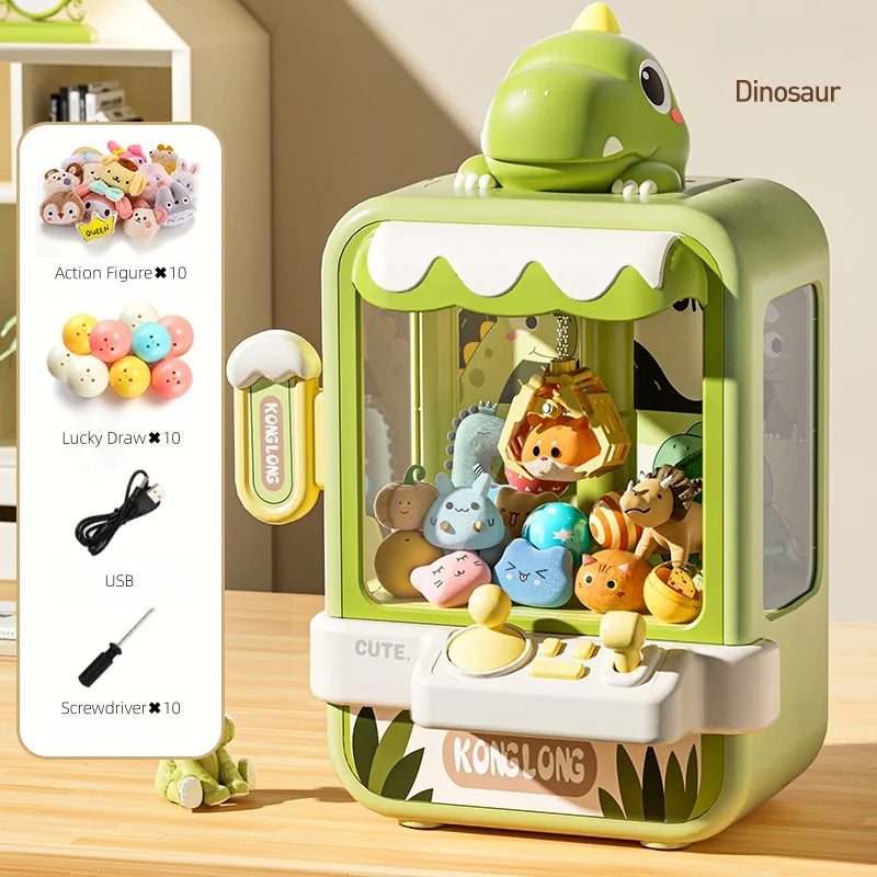 Mini Claw Machine Toy – Dinosaur Arcade Prize Grabber for Kids