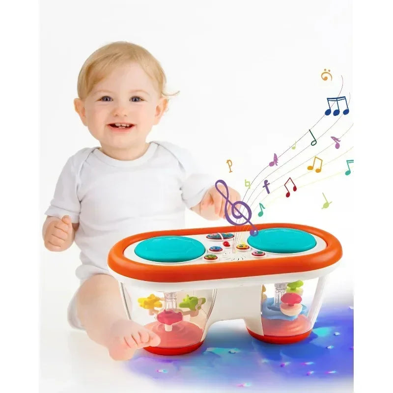 “Baby musical drum set toy with lights and sound