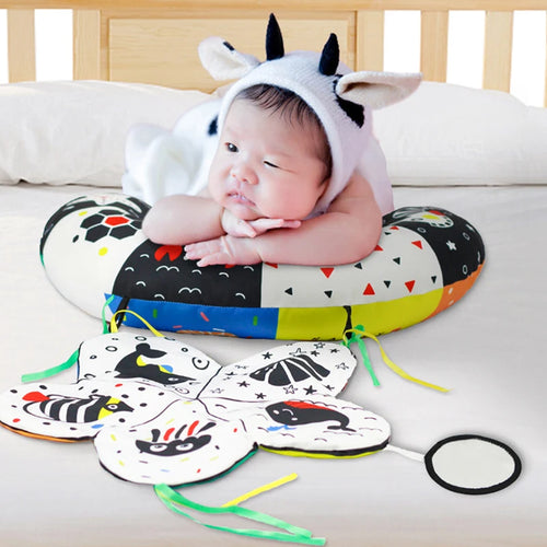 Tummy Time Baby Pillow & Mat – Sensory Support Playset
