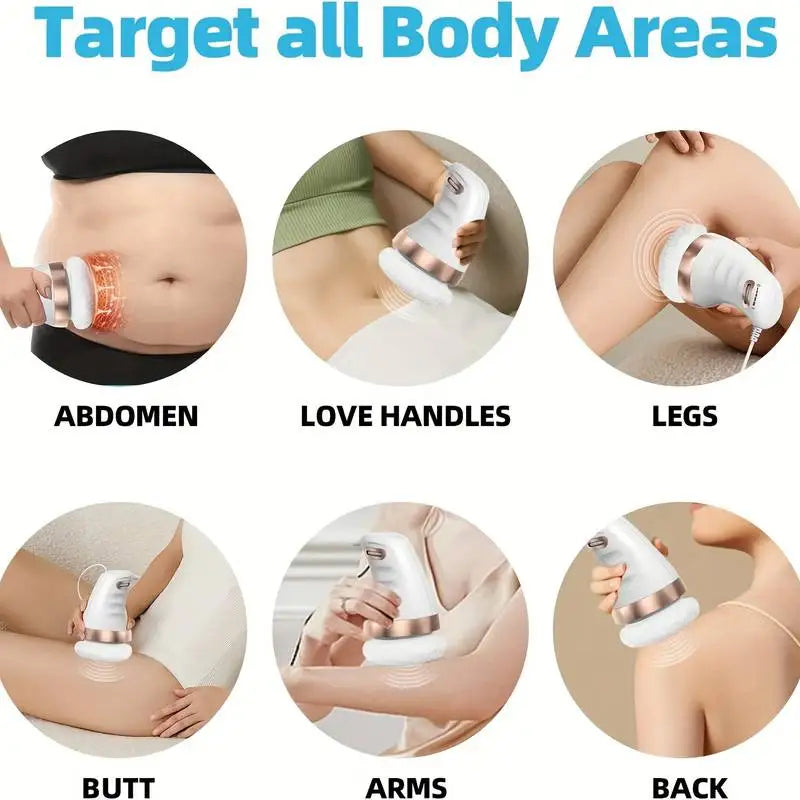 Electric vibrating body slimming massager for deep tissue fat reduction and cellulite removal