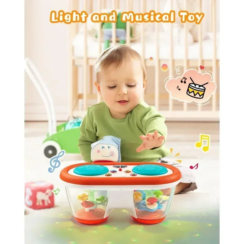 “Baby musical drum set toy with lights and sound