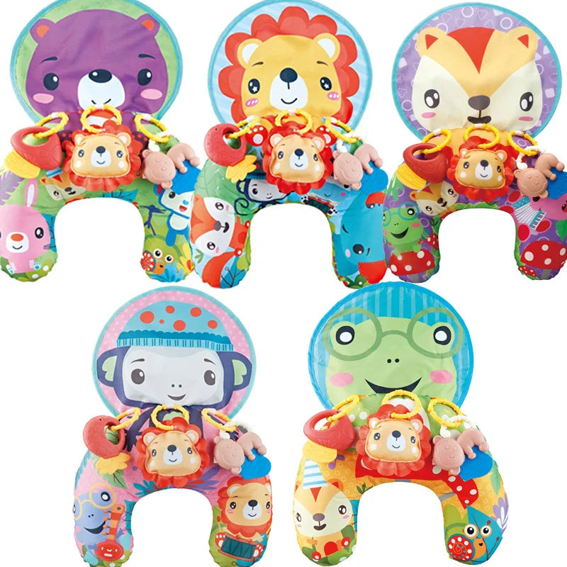 Tummy Time Baby Pillow & Mat – Sensory Support Playset