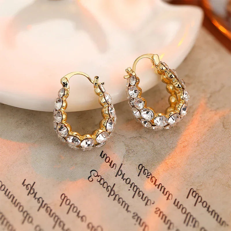 Boucles d’Oreilles Élégantes à Strass