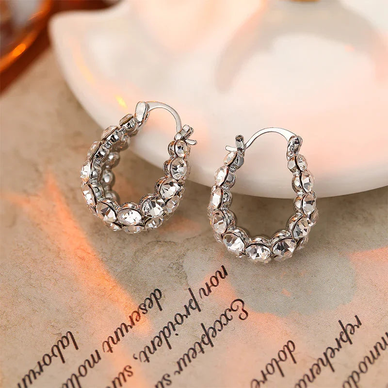 Boucles d’Oreilles Élégantes à Strass