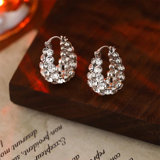 Boucles d’Oreilles Élégantes à Strass