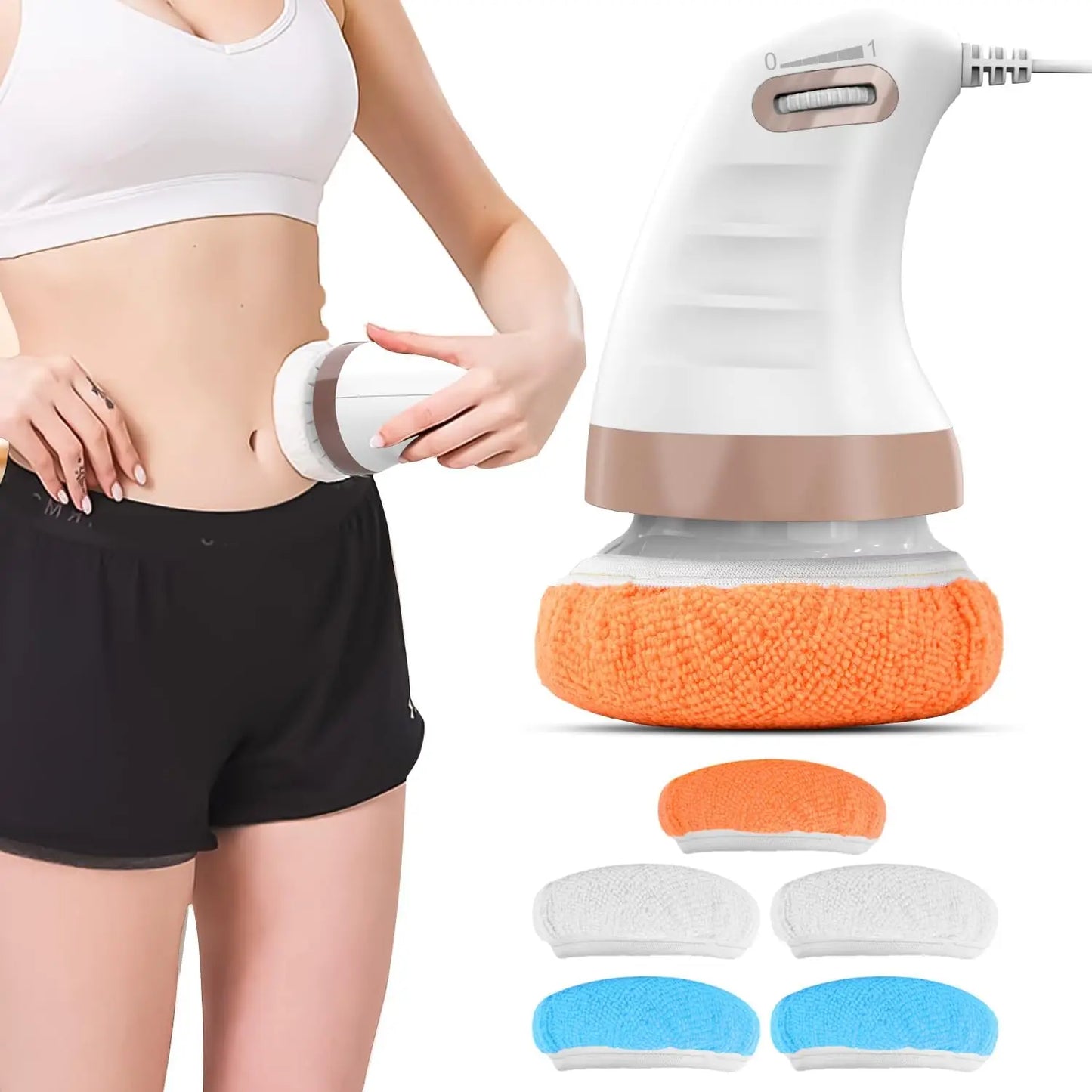Electric vibrating body slimming massager for deep tissue fat reduction and cellulite removal
