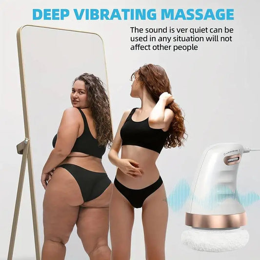 Electric vibrating body slimming massager for deep tissue fat reduction and cellulite removal