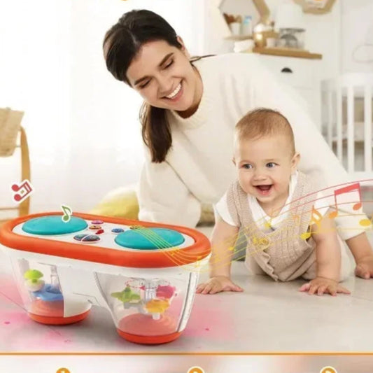 “Baby musical drum set toy with lights and sound