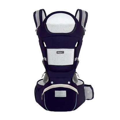 Ergonomic Baby Carrier with Hip Seat – Breathable, All-Position