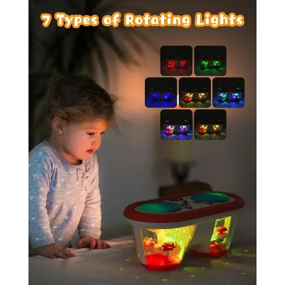 “Baby musical drum set toy with lights and sound
