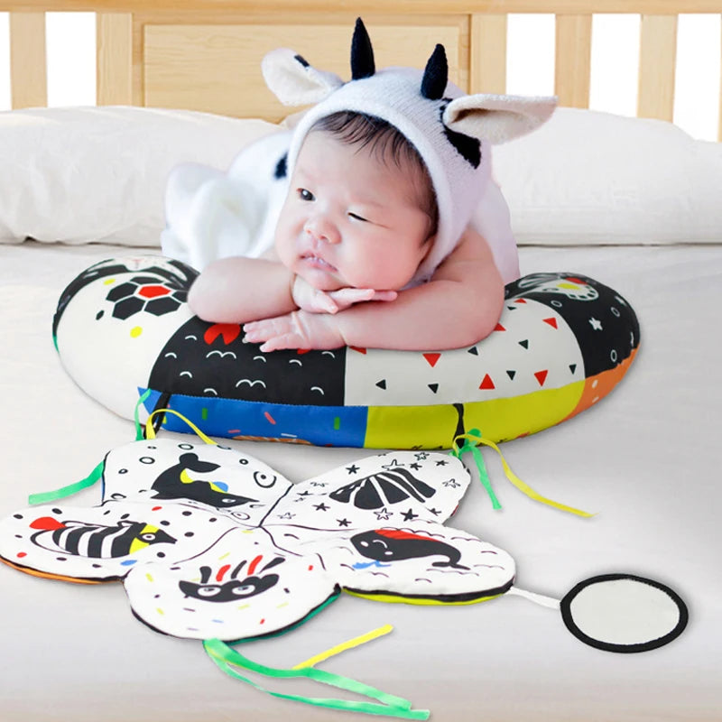 Tummy Time Baby Pillow & Mat – Sensory Support Playset