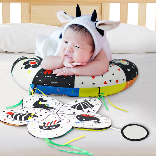Tummy Time Baby Pillow & Mat – Sensory Support Playset