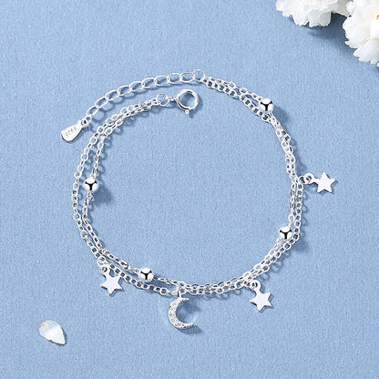 “Adjustable silver bead bracelet with sliding clasp minimalist design