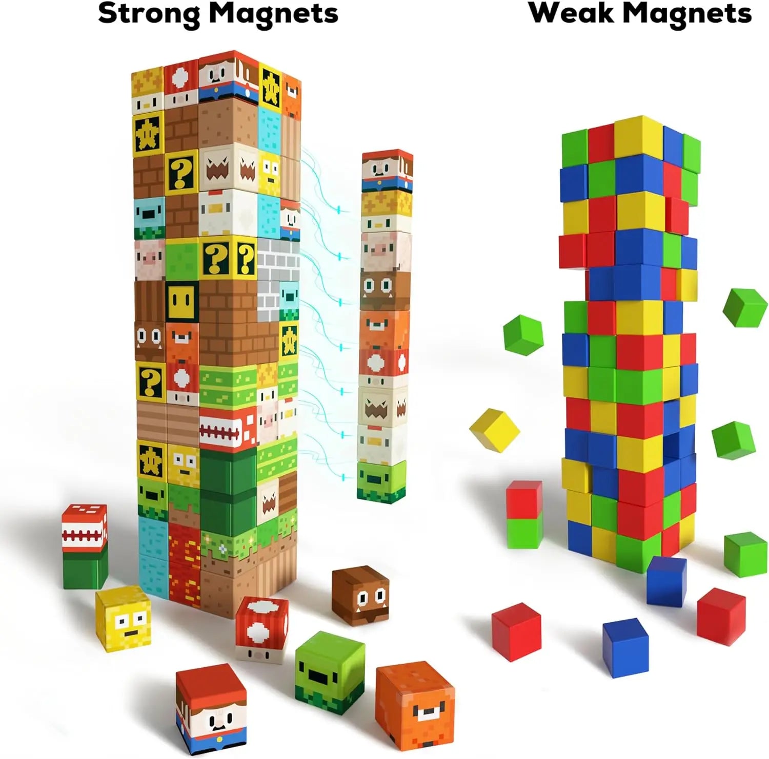 Pixel block battle game for kids with creative building and duel action