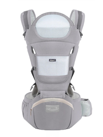 Ergonomic Baby Carrier with Hip Seat – Breathable, All-Position